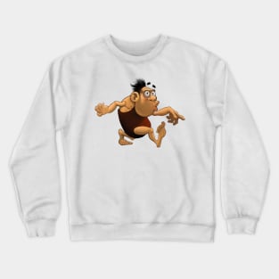 Cartoon caveman character Crewneck Sweatshirt